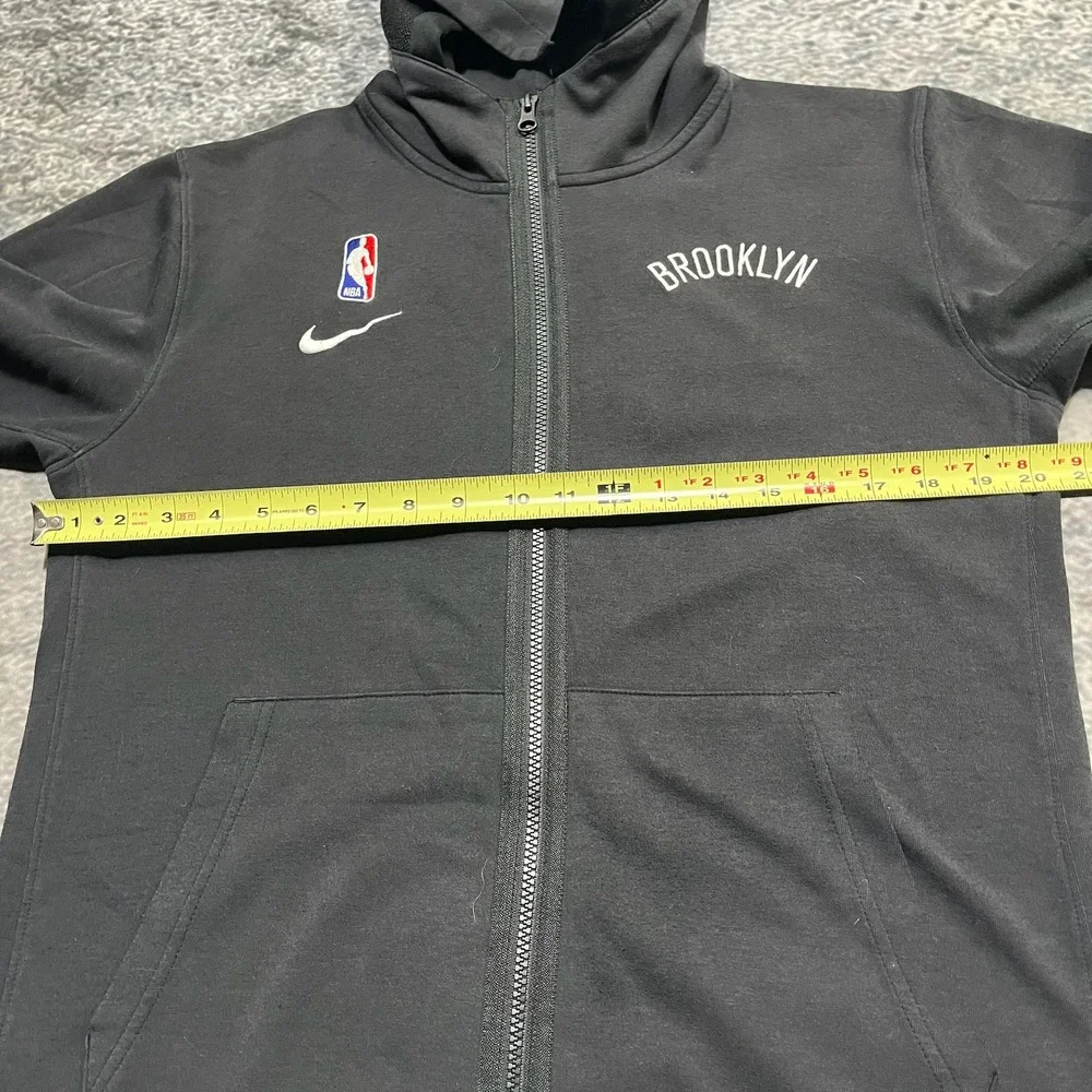 Nike Brooklyn‎ Nets Dri Fit Performance Full Zip Hoodie Youth XL Black Showtime